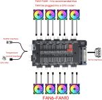 Controlador ARGB de 5V y 3 pines, Hub PWM de 4 pines, Cable de extensión divisor de ventilador remoto ARGB, 10 puertos - Image 4